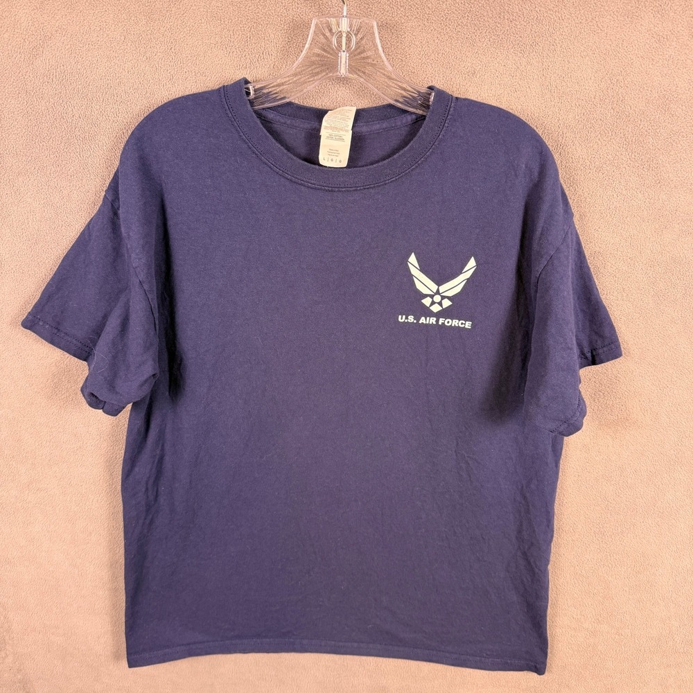 Gildan U.S. Air Force T-Shirt‎ Mens Large Blue Military Graphic Short Sleeve Tee
